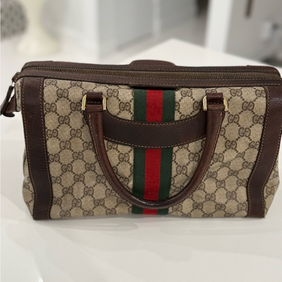 Gucci Vintage “Boston Tote”. - Picture 5 of 17